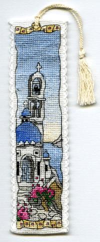 Greek Village 1 Bookmark - Click for larger image