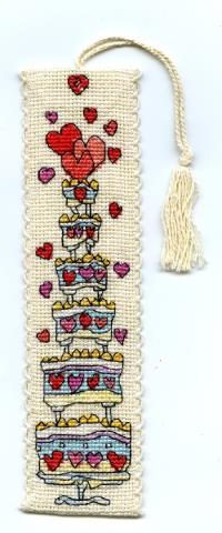 Celebration Cake Bookmark - Click for larger image