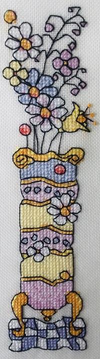  Flowers for Ukraine - Tall Vase Bookmark - Click for larger image